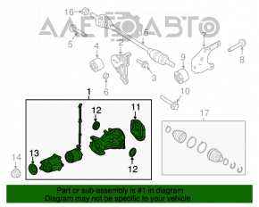 Diferențialul spate reductor Ford Explorer 12-19 77k