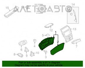 Щиток приборов Ford Explorer 11-19 select shift