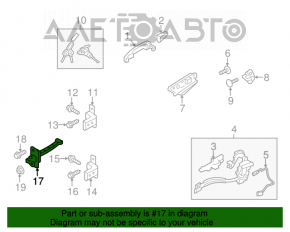 Limitatorul ușii din față stânga Hyundai Veloster 12-17