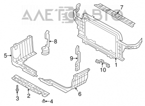 Deflector radiator inferior Hyundai Veloster 12-13