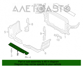 Deflector radiator inferior Hyundai Veloster 12-13