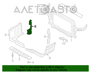 Deflectorul radiatorului dreapta pentru Hyundai Veloster 12-13