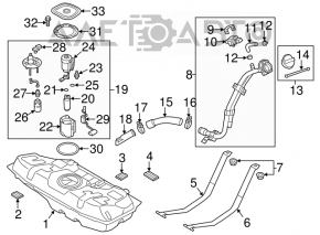 Топливный бак Hyundai Veloster 12-17