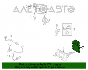 Modulul ECU al motorului Hyundai Veloster 12-13, cutie de viteze automată.