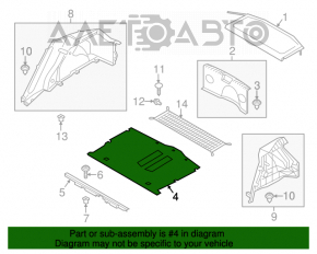 Capacitatea portbagajului Hyundai Veloster 12-14 pre-restyling.