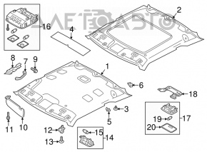 Ручка потолка правая Hyundai Veloster 12-17