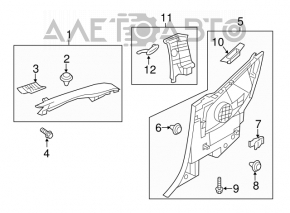 Capac spate dreapta pentru Hyundai Veloster 12-17