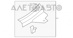 Capacul pragului din spate dreapta interior pentru Hyundai Veloster 12-17