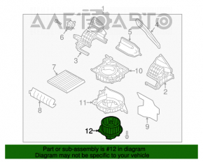 Мотор вентилятор печки Hyundai Veloster 12-17