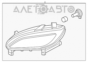 Противотуманная фара птф правая Hyundai Veloster 12-17