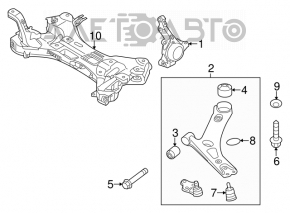 Cadru auxiliar fata Hyundai Elantra UD 11-16 nou original OEM