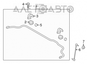 Stabilizatorul frontal Hyundai Veloster 12-17