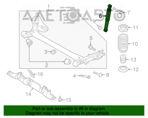 Amortizor spate stânga Hyundai Veloster 12-17