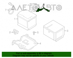 Clampă pozitivă Hyundai Veloster 12-17 cu senzor