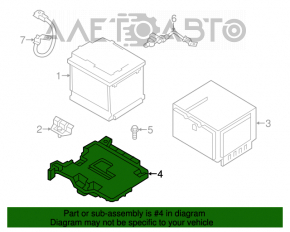 Palet pentru baterie Hyundai Veloster 12-17