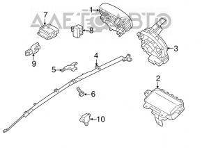 Senzor airbag dreapta spate Hyundai Veloster 12-17