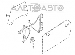 Стеклоподъемник с мотором передний правый Mini Cooper F56 3d 14-