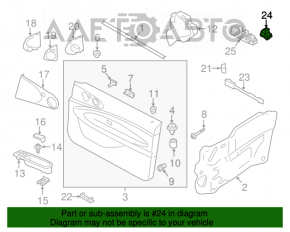 Управление стеклоподъемником передним левым Mini Cooper F56 3d 14-