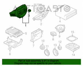 Radio Mini Cooper F56 3D 14-16 cu bluetooth