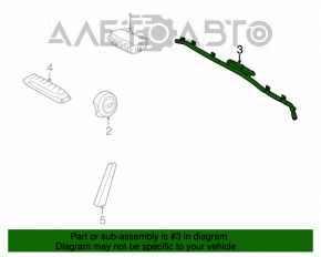 Perna de siguranță airbag și cortină laterală stângă pentru Mini Cooper F56 3d 14-