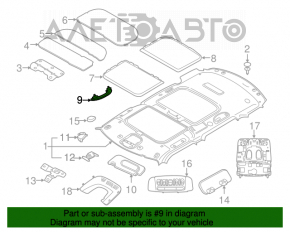 Manerul plafonului stânga Mini Cooper F56 3d 14- сер