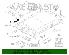 Manerul plafonului dreapta Mini Cooper F56 3d 14- сер