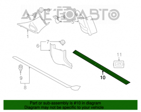 Capacul pragului exterior din față dreapta pentru Mini Cooper F56 3d 14-