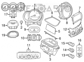 Управление климат-контролем Mini Cooper F56 3d 14- auto без подогрева