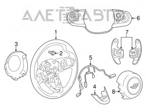 Butoanele de control de pe volanul Mini Cooper F56 3d 14-