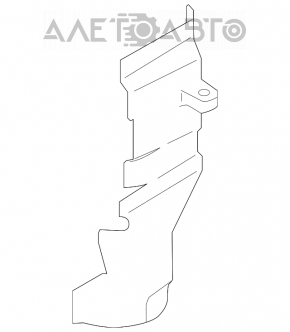 Deflectorul de bara fata stanga Mini Cooper F56 3d 14-19 pre-restilizare.