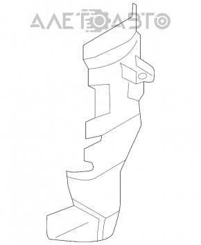 Deflectorul de bara fata dreapta Mini Cooper F56 3d 14-19 pre-restilizare.