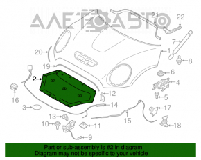 Изоляция капота Mini Cooper F56 3d 14-19 дорест