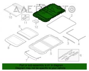 Люк в сборе Mini Cooper F56 3d 14-