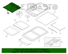 Шторка люка Mini Cooper F56 3d 14-