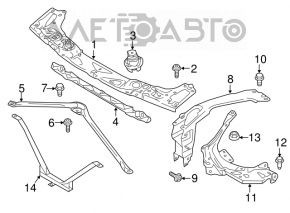 Bara de blocare a capotei stânga a televizorului Mini Cooper F56 3d 14- nouă originală OEM