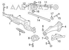 Bara spate Mini Cooper F56 3d 14- fwd