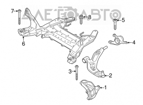 Maneta inferioara fata stanga Mini Cooper F56 3d 14 - nou original OEM