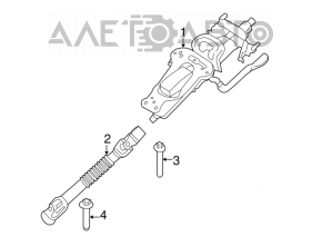 Volanul Mini Cooper F56 3d 14- are joc, plasticul este rupt.