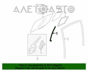Направляющая стекла двери передней правой задняя Subaru Impreza 17- GK