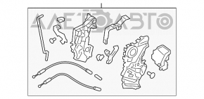 Замок двери передней правой Subaru Impreza 17- GK keyless