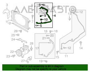 Bobina de condensare a compresorului de aer condiționat Subaru Impreza 17- GK Manual a/c