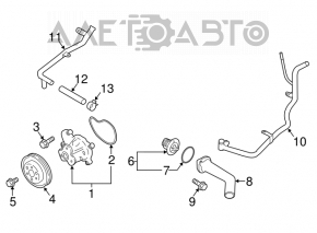 Pompa de apa Subaru Impreza 17-GK noua originala OEM