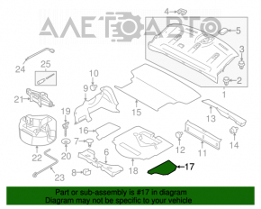 Capacul portbagajului stânga pentru Subaru Impreza 4d 17- GK