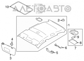 Capota stângă Subaru Impreza 4d 17- GK gri, fără cârlig.