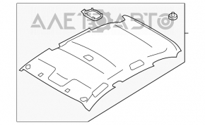 Обшивка потолка Subaru Impreza 4d 17- GK без люка под eyesight