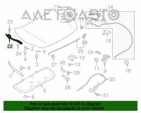 Петля капота левая Subaru Impreza 17- GK