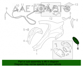 Capacul rezervorului de combustibil Subaru Impreza 4d 17- GK, complet cu carcasă.