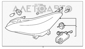 Фара передняя левая Subaru Impreza 17- в сборе GK LED