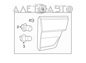 Lampa interioară pentru capacul portbagajului stânga Jeep Grand Cherokee WK2 11-13