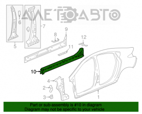 Bara metalica a caroseriei cu stâlpul frontal drept Chevrolet Volt 16-